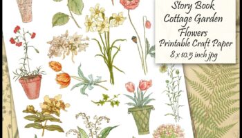 Flore de epocă: creați grădini cu cărți de povești cu căsuțe